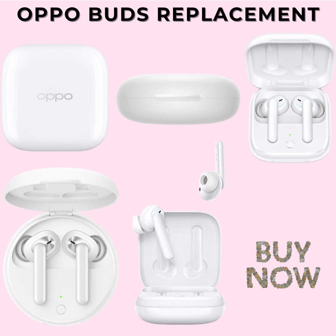 Replace, Recharge, Reconnect Oppo Buds Replacement Case & Earbuds with Bluetooth Pairing Support